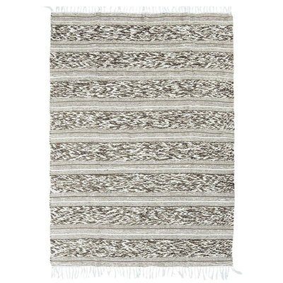 Tapis de salon en coton bande - TERRA COTTON RELIEF THE DECO FACTORY