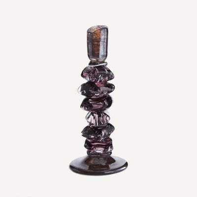 Qimera Candlestick in Hand-Blown Glass H29.5cm AM.PM