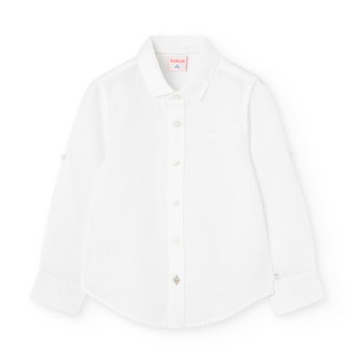 Chemise unie à manches longues BOBOLI