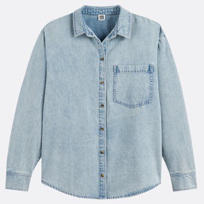 Chemise en denim pur coton, Signature MARLÈNE LA REDOUTE COLLECTIONS