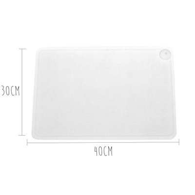 Planche à découper polyéthylène 40x30cm HD500 à rigole et poche à jus FISCHER