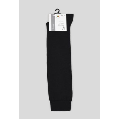 Mi-bas contiennent laine & coton , noir MONOPRIX