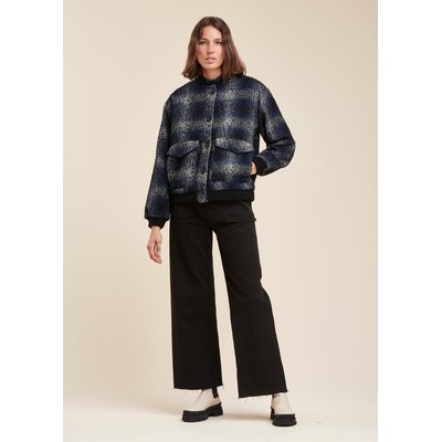 Blouson bomber à carreaux LA FEE MARABOUTEE