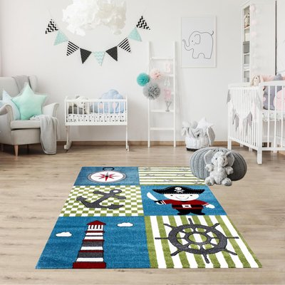 Tapis enfant tissé KID PIRATE UN AMOUR DE TAPIS