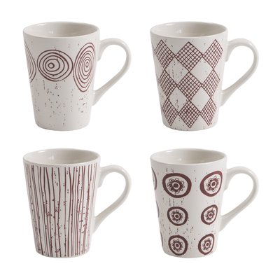 Coffret de 4 mugs   37 cl  -PALAWAN TABLE PASSION