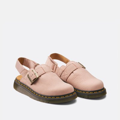 Jorge II Mule Powder Pink Milled Nubuck DR. MARTENS