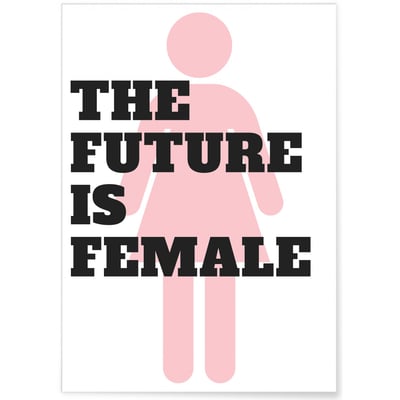Affiche The future is Female L'AFFICHERIE