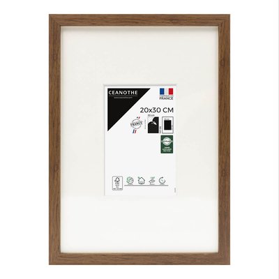 Cadre Photo Avec Passe-partout 20x30 Cm/a4 Brut Résine Recyclée WILD CEANOTHE
