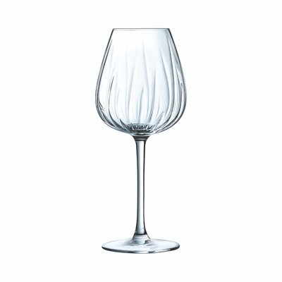 Lot de 4 verres à pied 47 cl Swirly - Cristal d'Arques CRISTAL D ARQUES