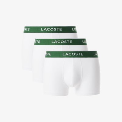 Lot de 3 boxers courts coton LACOSTE