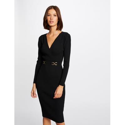 Robe pull ajustée avec boucles MORGAN
