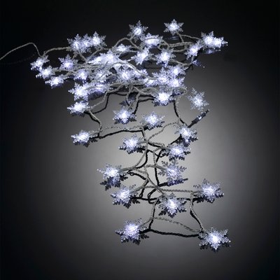 Guirlande flocons 50 Led DOUCEUR D'INTÉRIEUR