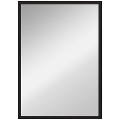 Miroir mural Verre Bois naturel HOMCOM