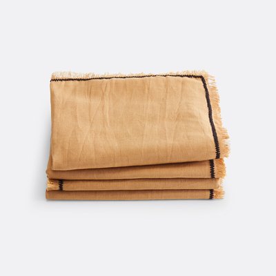 4er-Pack Tischsets Menorca, Leinen/Baumwolle LA REDOUTE INTERIEURS
