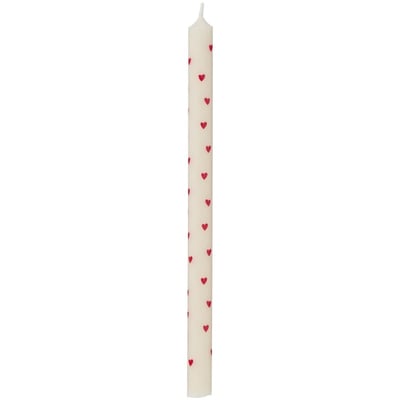 Bougie longue fine coeurs  Nordic Swan IB LAURSEN