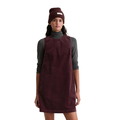 Robe courte en velours straight en coton organique-viscose stretch MARC O'POLO