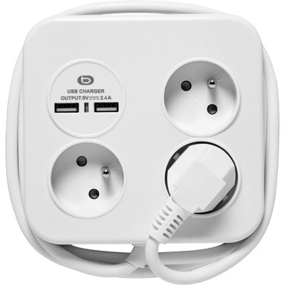 Multiprise + 2 USB avec cable ESSENTIEL B