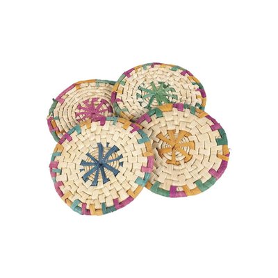 Dessous de plats en maïs naturel et teinté (lot de 4) AUBRY GASPARD