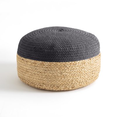 Pouf bicolore jute Popayan LA REDOUTE INTERIEURS