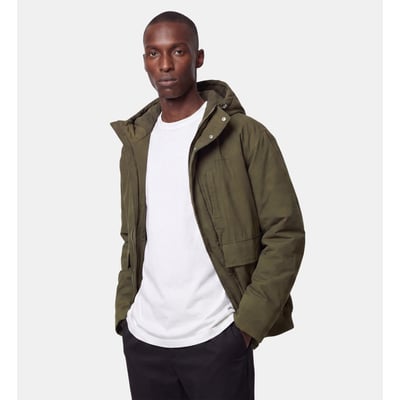 Blouson ranorak droit en coton mélangé GALERIES LAFAYETTE