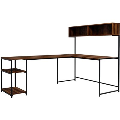 Bureau d'angle en aggloméré et métal Cansin HANAH HOME