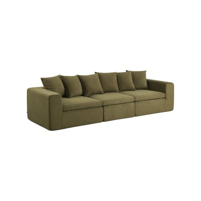 Canapé modulable tissu chenille 4 places MOVI SWEEEK