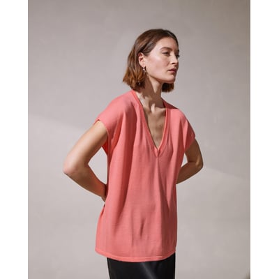 Pull oversize sans manches en cachemire RODIER