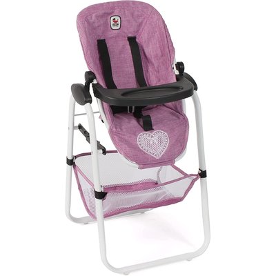 Chaise haute pour poupées jean rose BAYER CHIC 2000