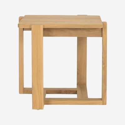 Table d’appoint de jardin en teck massif CALVIA HABITAT