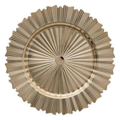 Assiette de présentation "Nouvelle Orléans" D33cm motif flocon ATMOSPHERA
