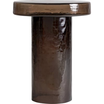 Table d'appoint en verre translucide RECOLLECTION