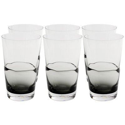 Verres à eau Mimi gris set de 6 KARE DESIGN