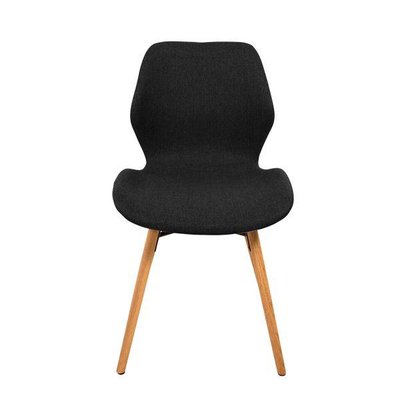 Chaise scandinave en tissu et chêne  Gary ZAGO
