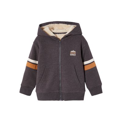 Sweat à capuche zippé doublé sherpa VERTBAUDET
