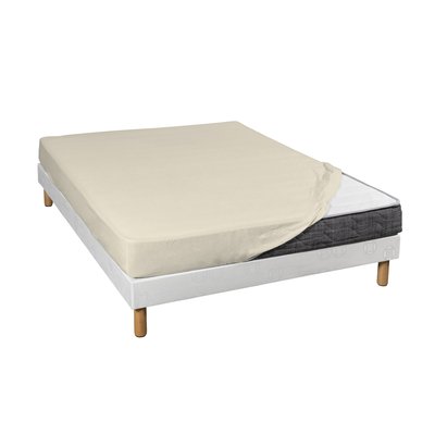 Drap housse extensible jersey lycra tencel TERRE DE NUIT