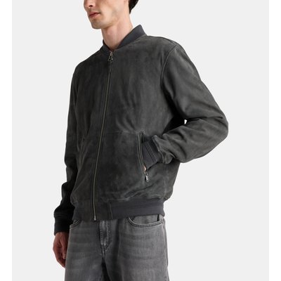 Bombers Napeau Uni En Cuir Suédé GALERIES LAFAYETTE