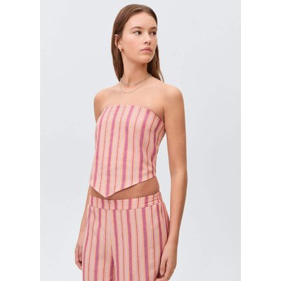 Pantalon droit imprimé rayures MANGO TEEN