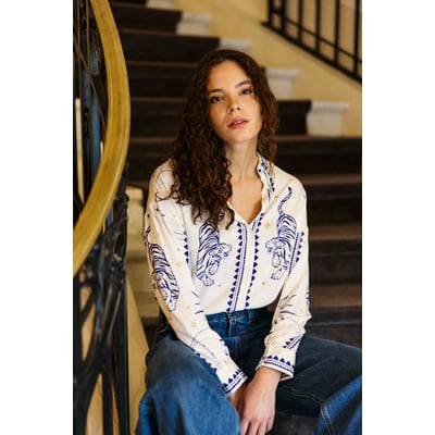 Chemise imprimé graphique CHANI LA PETITE ETOILE