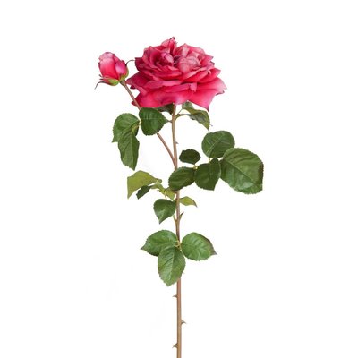 Tige de rose ouverte artificielle H80 SIA DECO