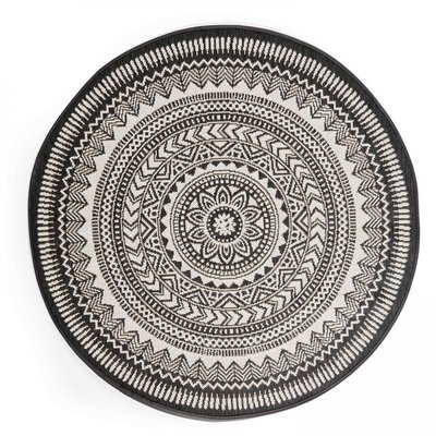 Tapis rond d'extérieur avec motif MANDALA OVIALA