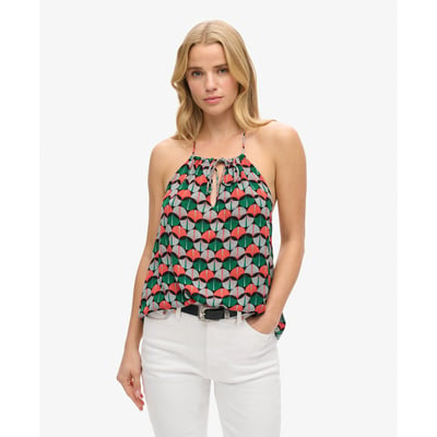 Top dos nu à imprimé plage SUPERDRY