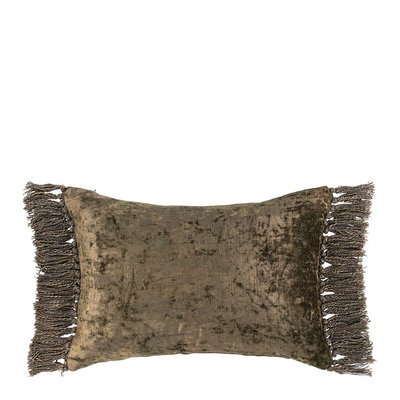 Housse de coussin PAULA en velours irisé BLANC D’IVOIRE