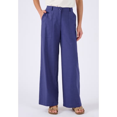 Pantalon mélange lin et coton DAMART