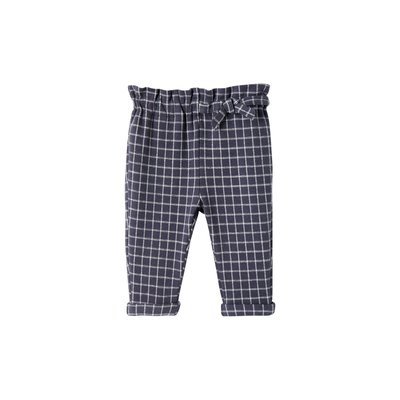 Pantalon en molleton à carreaux VERTBAUDET