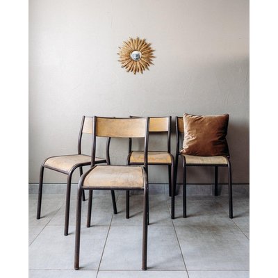 Chaise en métal Diana N°28 - Bon état DEBONGOUT