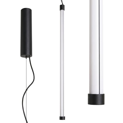 Suspension Acier Noir LED 1 Trang EDEN
