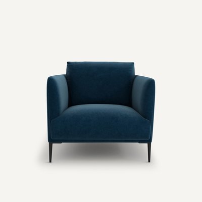 Fauteuil in fluweel, Oscar design E. Gallina AM.PM