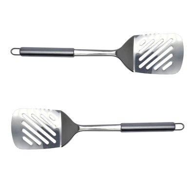 Set de 2 ustensiles de cuisine spatule de cuisine inox ELEMENTAL FACKELMANN