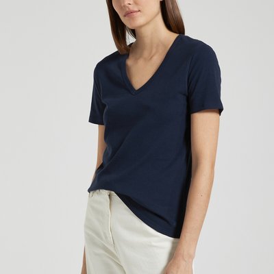 T-shirt L'Iconique, col V, manches courtes PETIT BATEAU