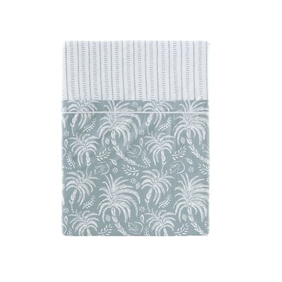 Drap plat imprimé en percale de coton, PALMA ESSIX
